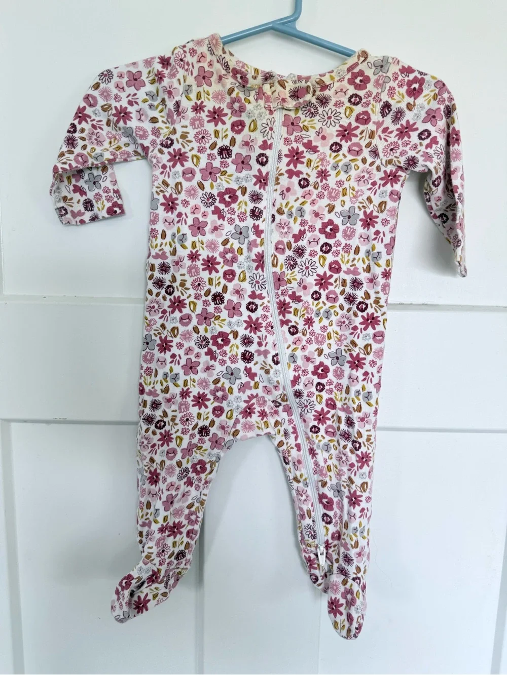 Baby Footed Sleepers Bundle - Mixed Pink, Mauve, Gray, Burgundy, White